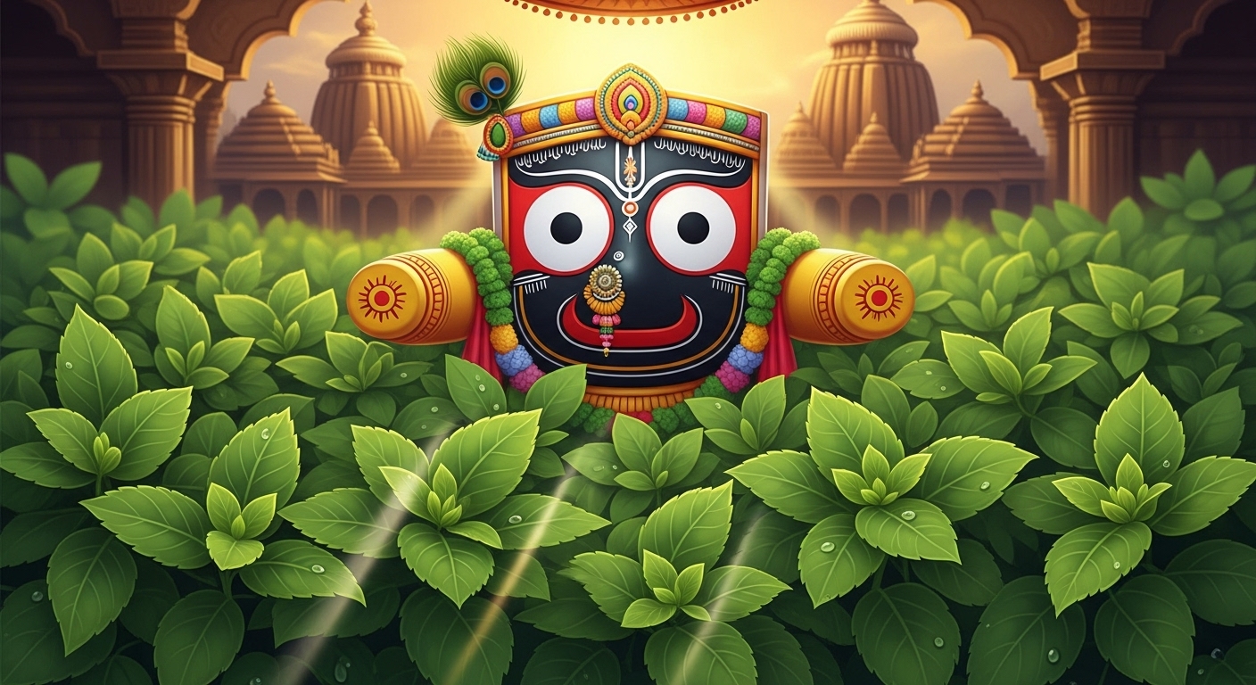 Offer Tulsi Seva to Lord Jagannath
